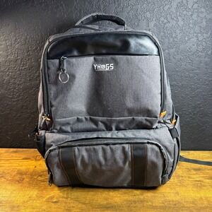 YHGS Dark Gray Backpack with USB Charging Port Laptop Bag Travel School
